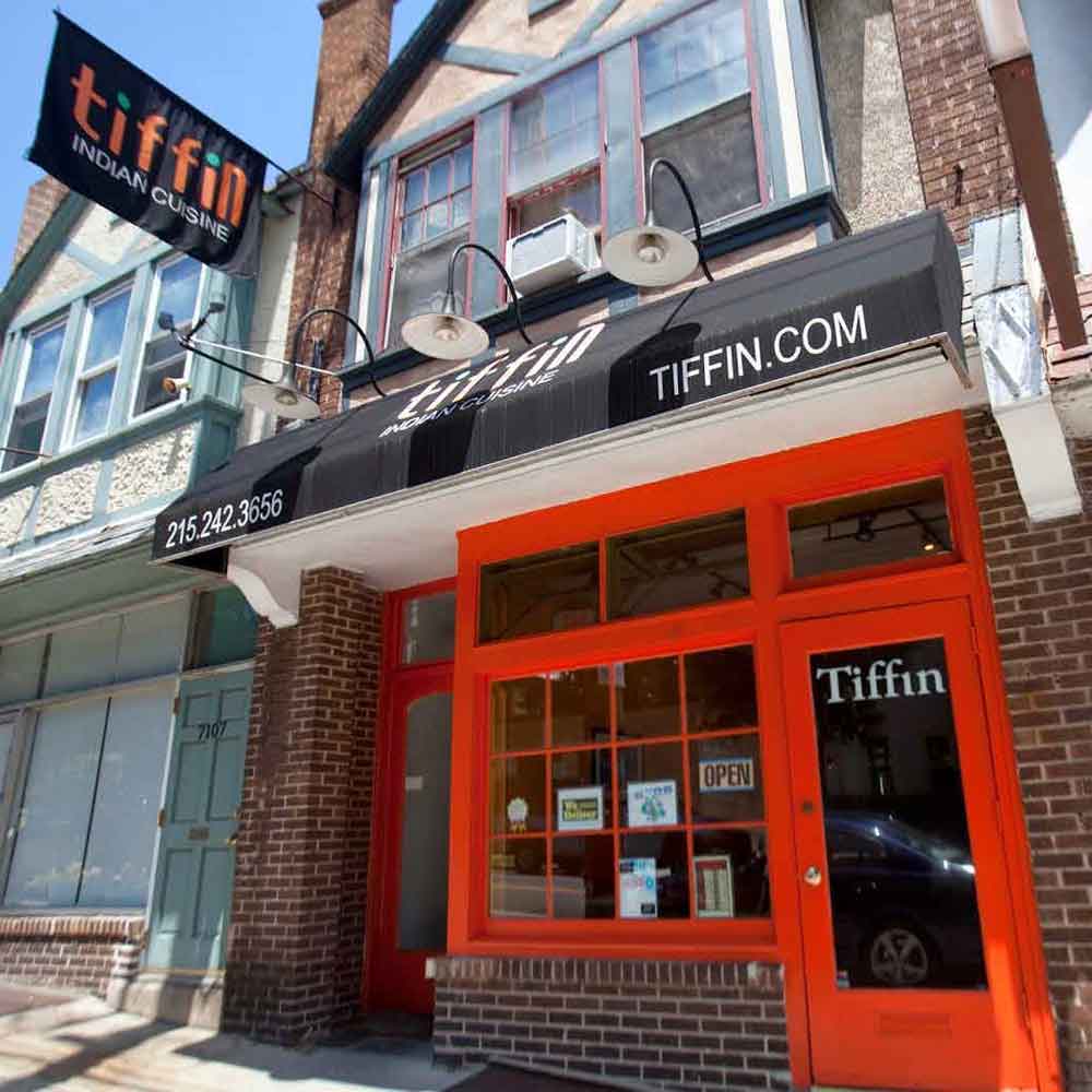 Like & Review Your Favorite Tiffin Indian Cuisine Location on Facebook:  Northern Liberties 19123, South Philadelphia 19145, Mt. Airy 19119, King of Prussia 19406, Elkins Park 19027, Newtown Square 19073, Bryn Mawr 19010, Wynnewood 19096, Cherry Hill 08003, and East Hanover 07936 Morris County