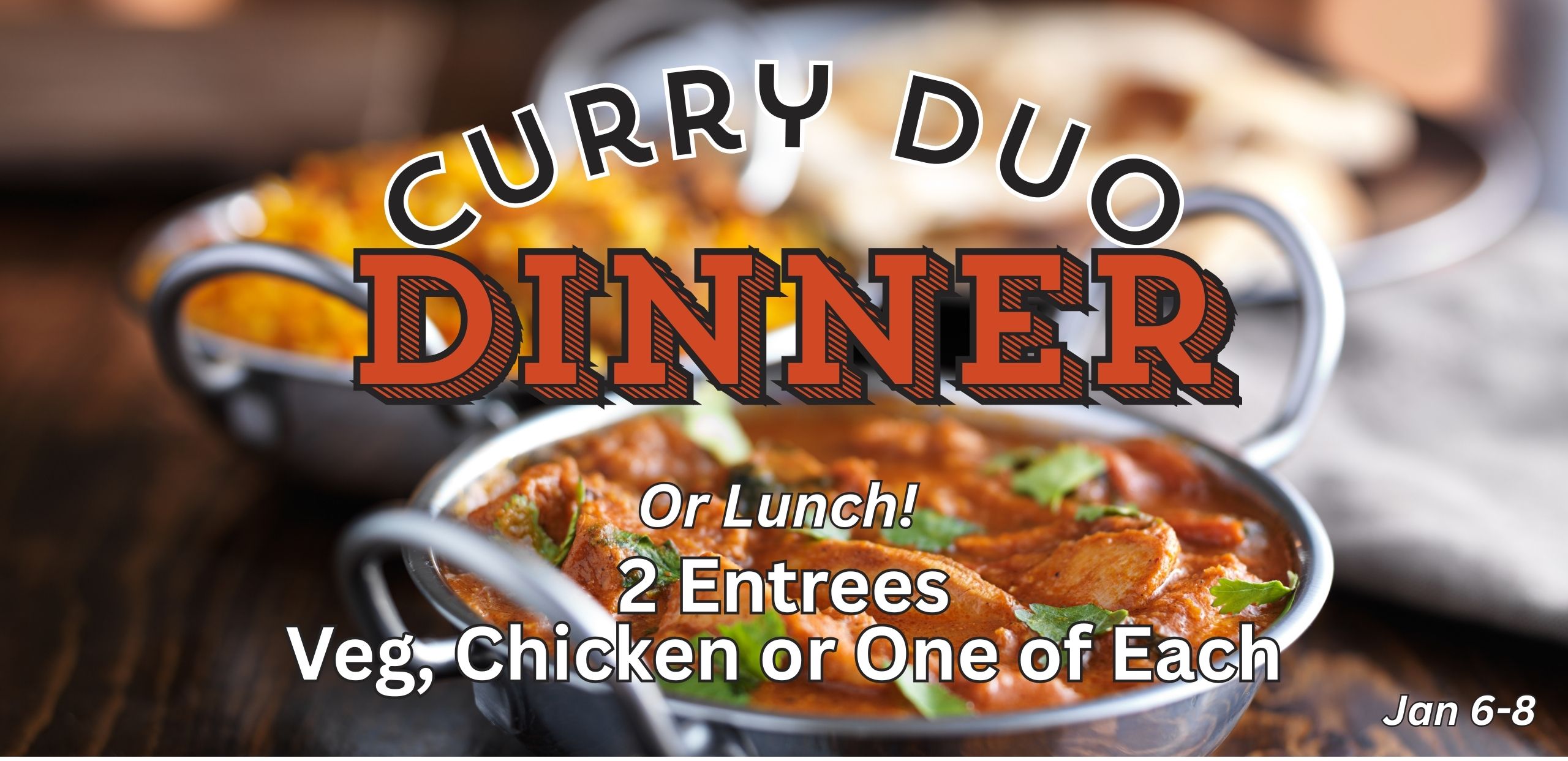 $4 off 2 curries!