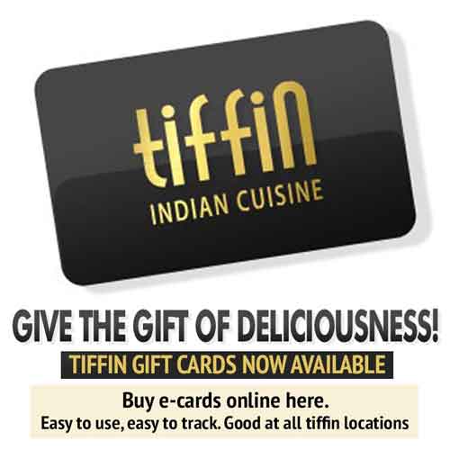 Like & Review Your Favorite Tiffin Indian Cuisine Location on Facebook:  Northern Liberties 19123, South Philadelphia 19145, Mt. Airy 19119, King of Prussia 19406, Elkins Park 19027, Newtown Square 19073, Bryn Mawr 19010, Wynnewood 19096, Cherry Hill 08003

<h2 style=